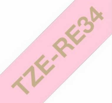 Fita Decorativa Cetim Brother - 12mm - Ouro/Pink - TZERE34 - Brother